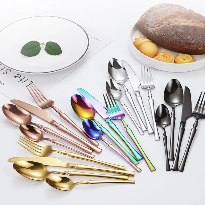 4 - Piece Set of Stainless Steel Cutlery for Western Dining - Back of house