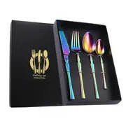 4 - Piece Set of Stainless Steel Cutlery for Western Dining - Back of house