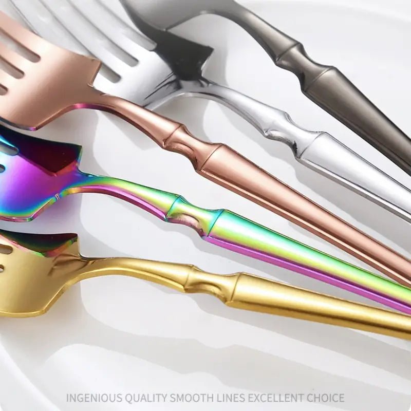 4 - Piece Set of Stainless Steel Cutlery for Western Dining - Back of house