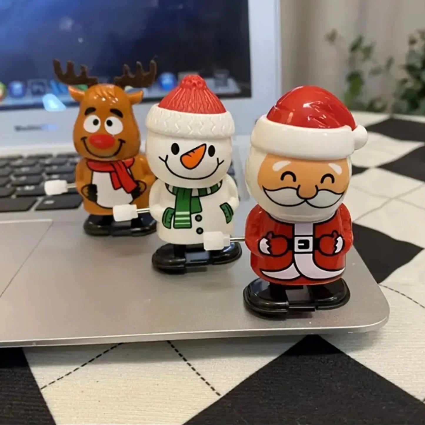 Whimsical Wonderland Wind-Ups: Festive Jumping & Walking Figurines