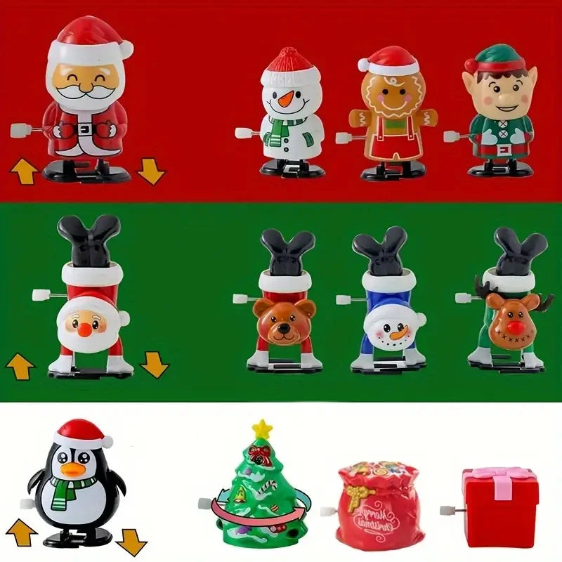 Whimsical Wonderland Wind-Ups: Festive Jumping & Walking Figurines