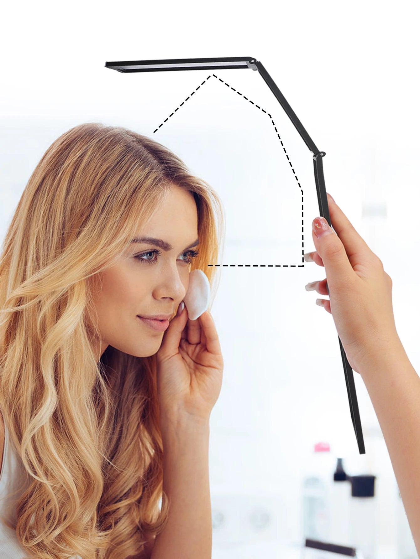 Foldable beauty mirror