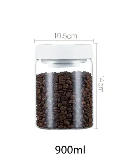 Vacuum Sealed Glass Storage Jar Set