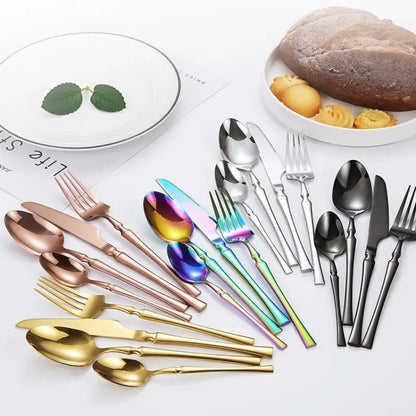 4 - Piece Set of Stainless Steel Cutlery for Western Dining - Back of house