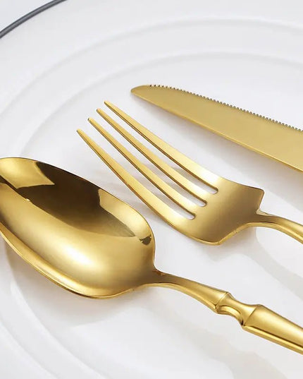4 - Piece Set of Stainless Steel Cutlery for Western Dining - Back of house