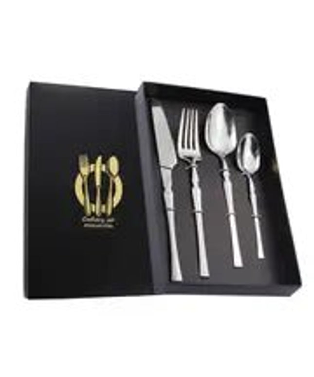 4 - Piece Set of Stainless Steel Cutlery for Western Dining - Back of house