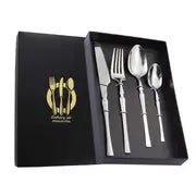 4 - Piece Set of Stainless Steel Cutlery for Western Dining - Back of house