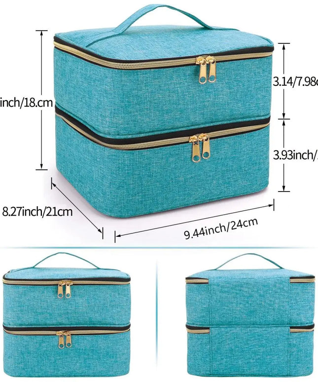 Handheld Double Layer CosmeticOrganizer