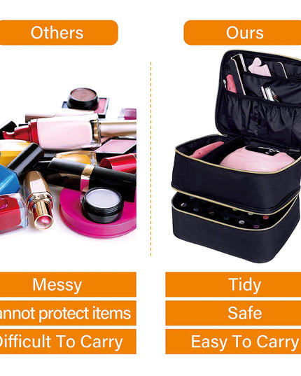 Handheld Double Layer CosmeticOrganizer