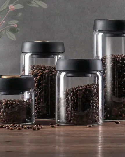 Vacuum Sealed Glass Storage Jar Set