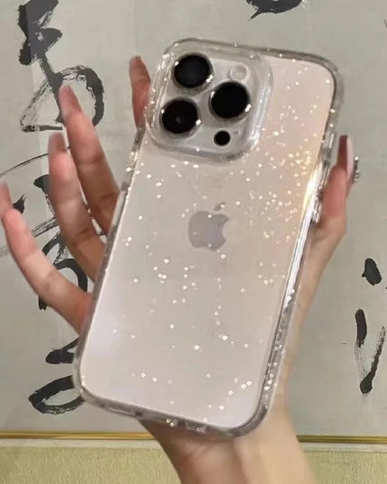 Luxury Clear Glitter Case For iPhone