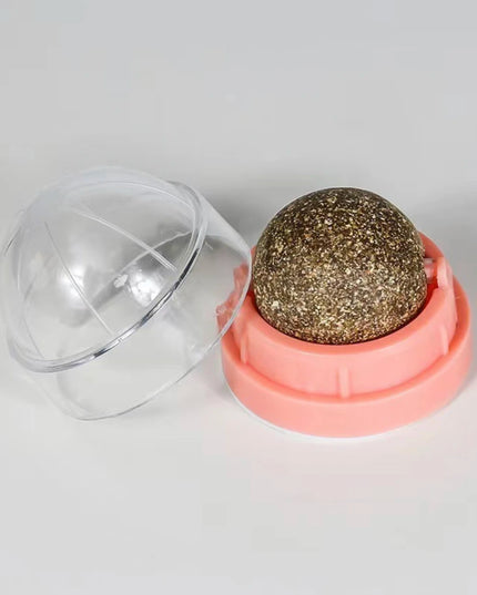 Natural Mint Grass Spinning Ball For Cats