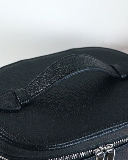 Custom leather cosmetic box with internal storage