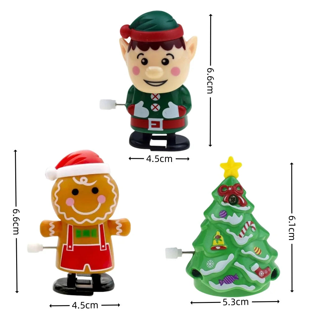 Whimsical Wonderland Wind-Ups: Festive Jumping & Walking Figurines