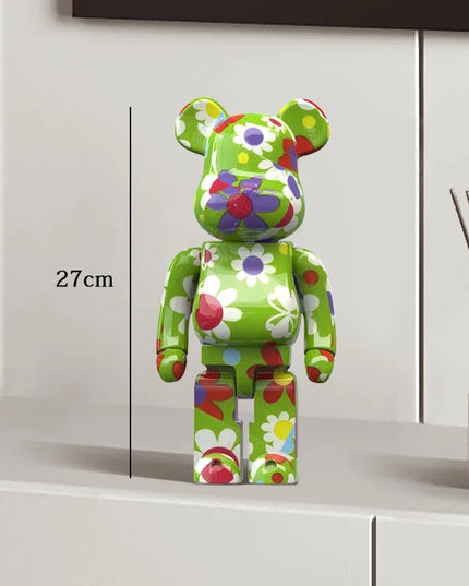 Graffiti Bear Statue Paint Block