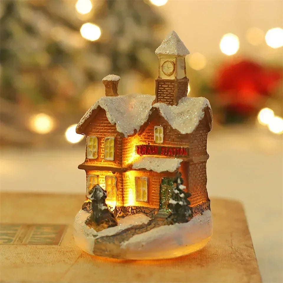 Enchanted Christmas Village LED Ornament