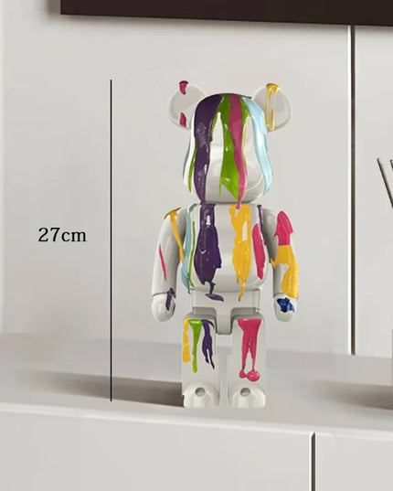 Graffiti Bear Statue Paint Block