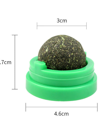 Natural Mint Grass Spinning Ball For Cats