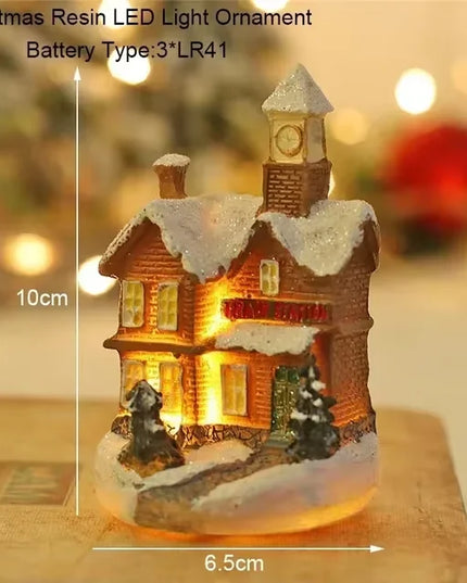 Enchanted Christmas Village LED Ornament