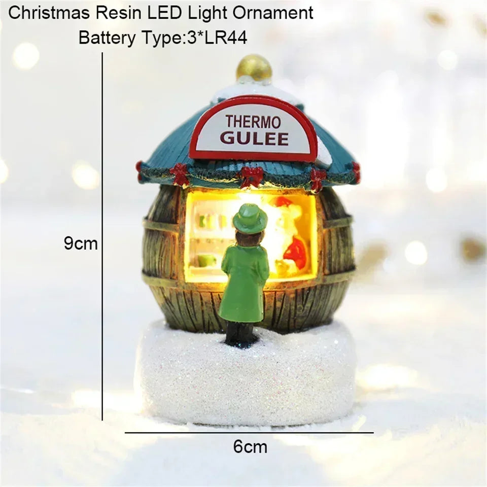 Enchanted Christmas Village LED Ornament
