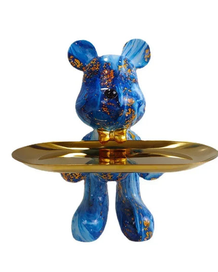Graffiti Bear Table Storage Statue