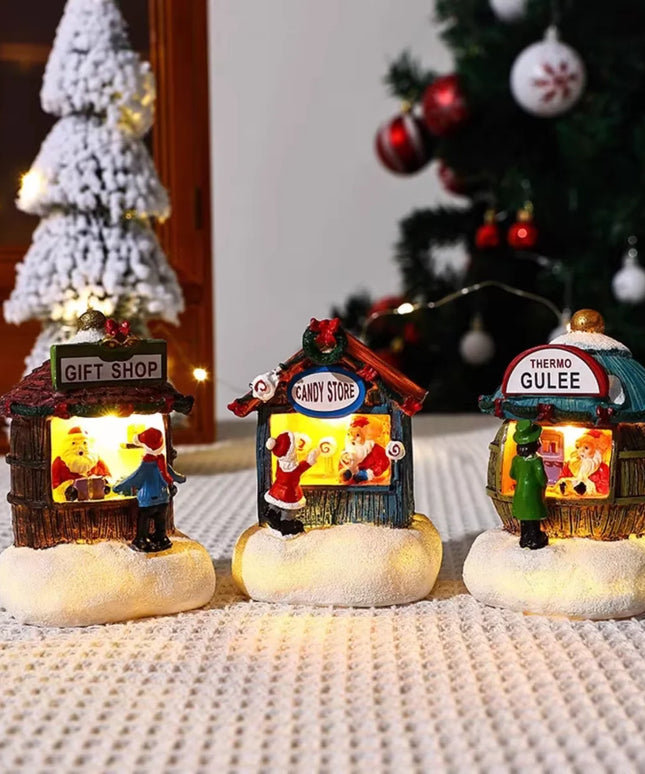 Enchanted Christmas Village LED Ornament