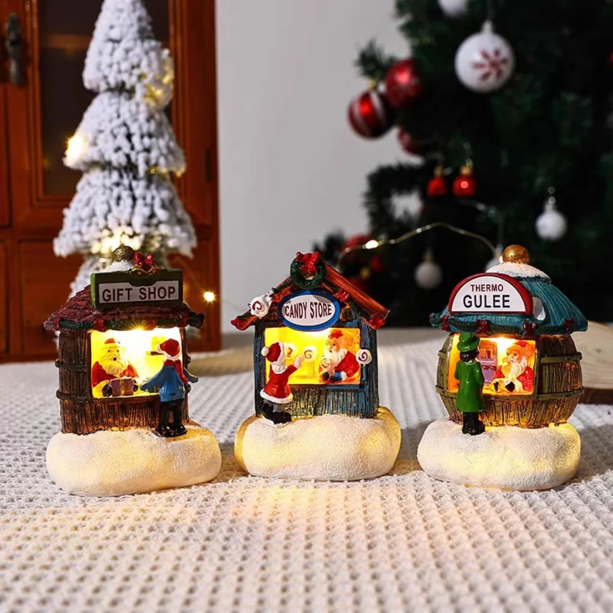 Enchanted Christmas Village LED Ornament