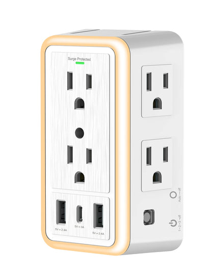 USB Wall Charger Surge Protector