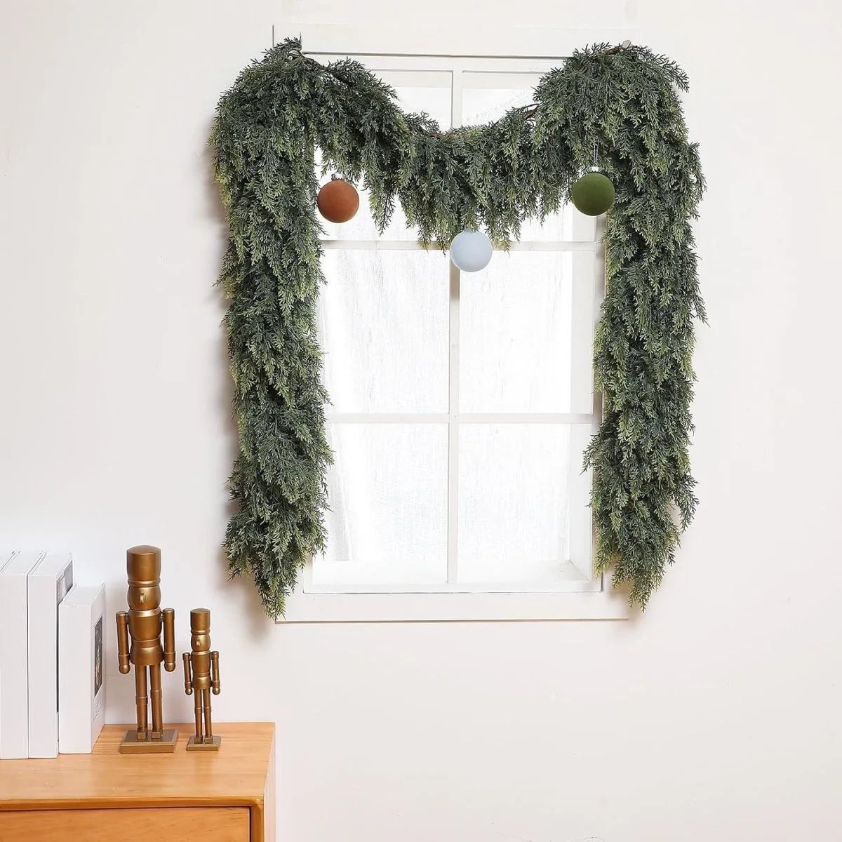 Faux Christmas Cedar Pine Garlands