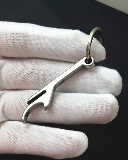 Portable Stainless Steel Bottle Opener Keychain