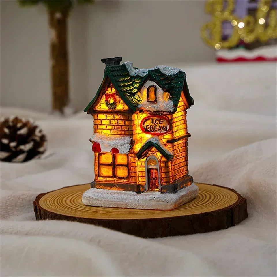 Enchanted Christmas Village LED Ornament