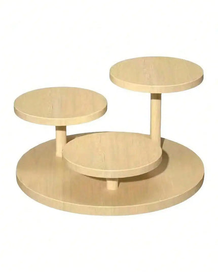 Wooden display rack with storage rack