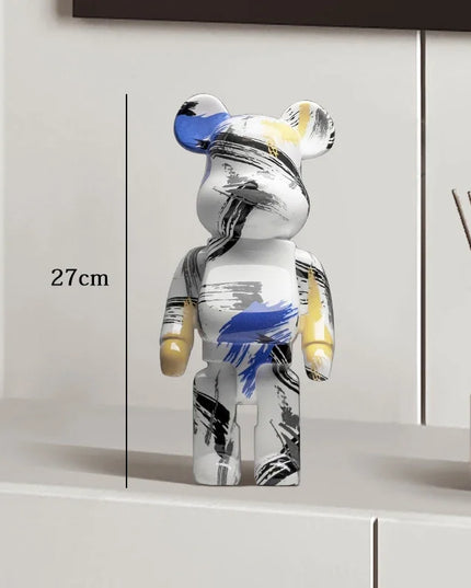 Graffiti Bear Statue Paint Block