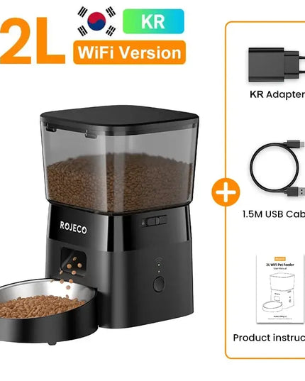 ROJECO 2L Smart WiFi Automatic Pet Feeder