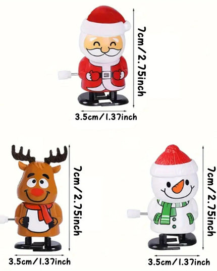 Whimsical Wonderland Wind-Ups: Festive Jumping &amp; Walking Figurines