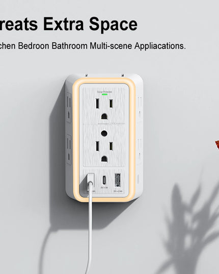 USB Wall Charger Surge Protector