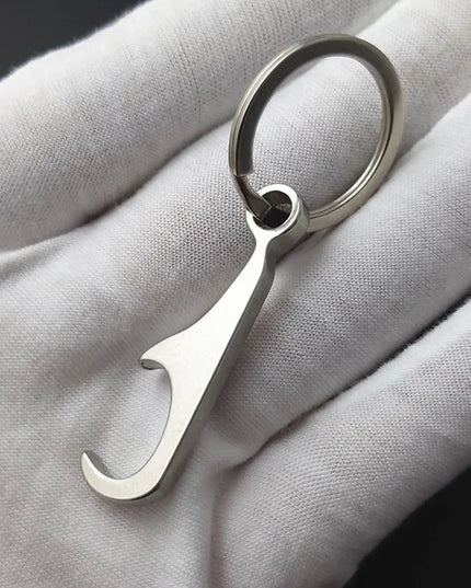 Portable Stainless Steel Bottle Opener Keychain