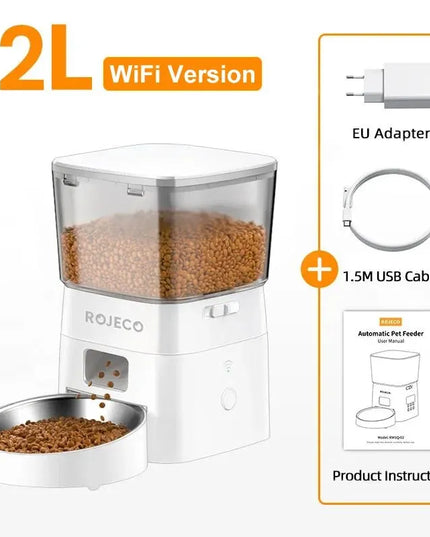 ROJECO 2L Smart WiFi Automatic Pet Feeder