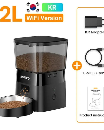 ROJECO 2L Smart WiFi Automatic Pet Feeder
