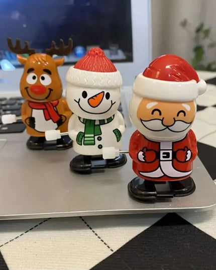 Whimsical Wonderland Wind-Ups: Festive Jumping &amp; Walking Figurines