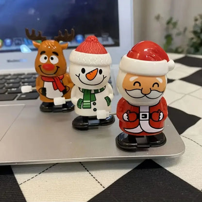 Whimsical Wonderland Wind-Ups: Festive Jumping &amp; Walking Figurines