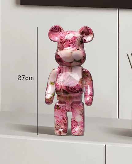 Graffiti Bear Statue Paint Block