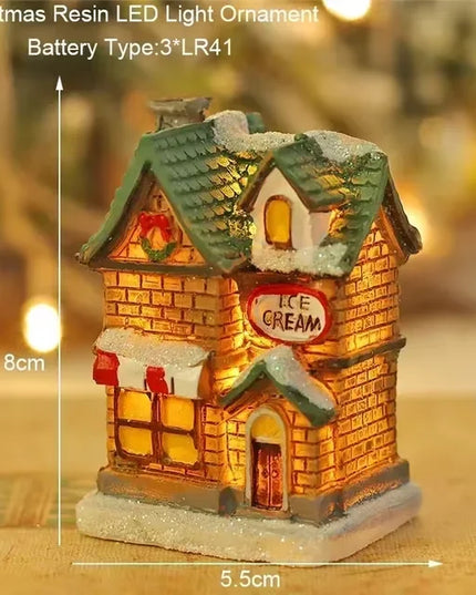 Enchanted Christmas Village LED Ornament