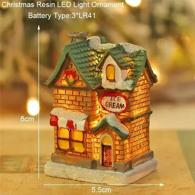Enchanted Christmas Village LED Ornament