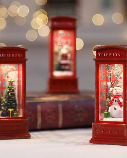 Luminous Telephone Booth Creative Night Light