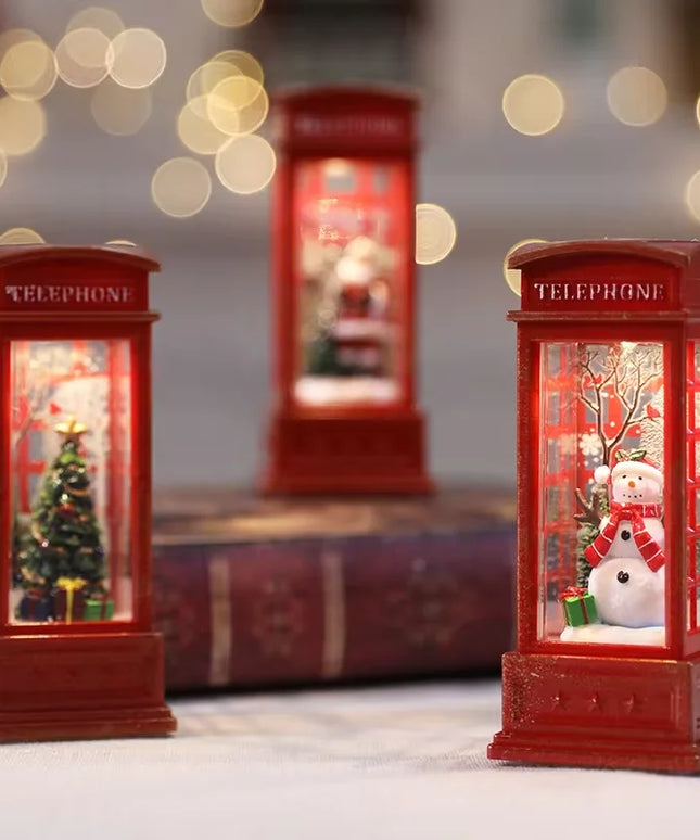 Luminous Telephone Booth Creative Night Light