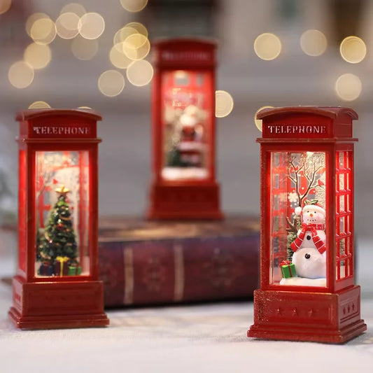 Luminous Telephone Booth Creative Night Light