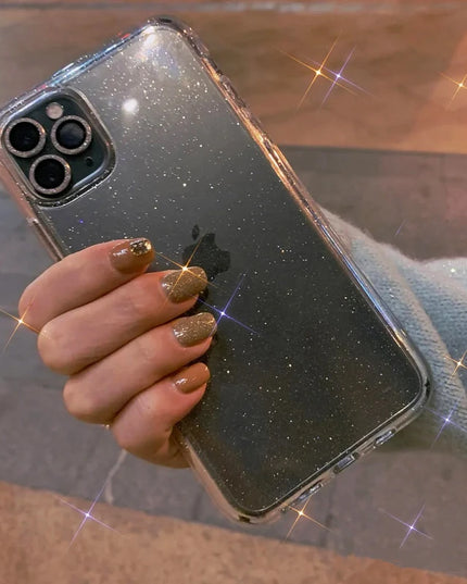 Luxury Clear Glitter Case For iPhone