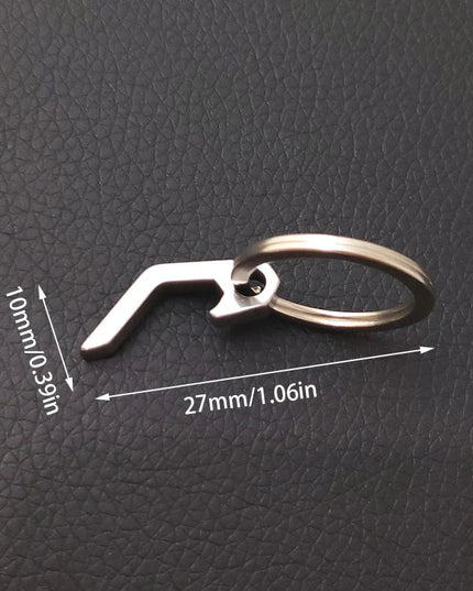Portable Stainless Steel Bottle Opener Keychain