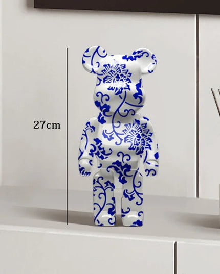 Graffiti Bear Statue Paint Block